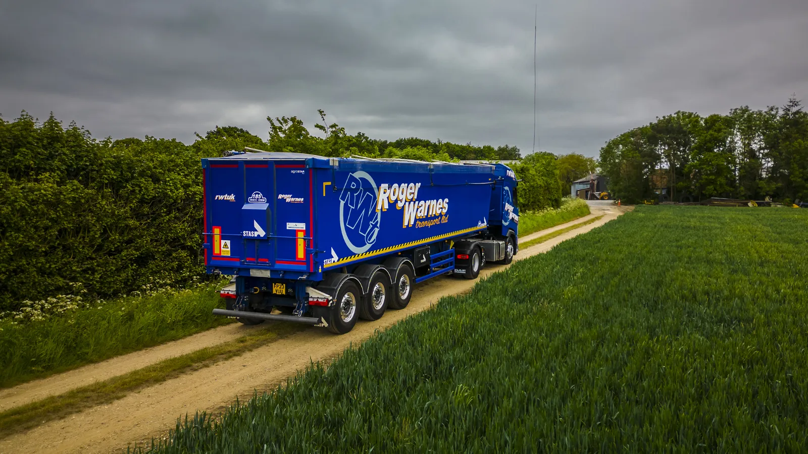 Roger Warnes Transport depot and team